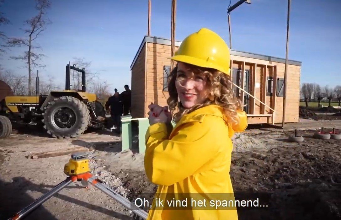 Plaatsing van de Polderlodges