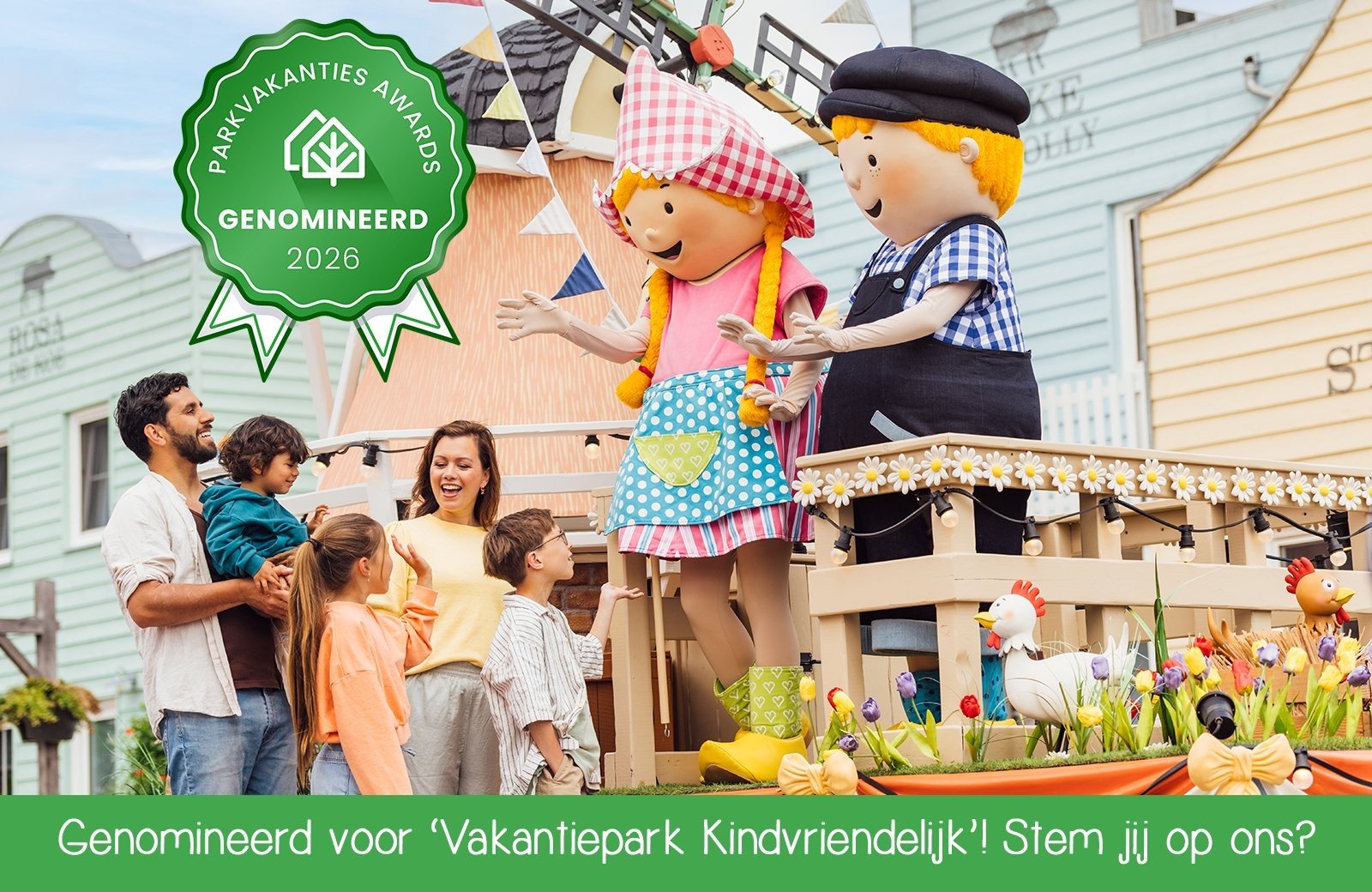 Familie Resort Molenwaard genomineerd voor award 'Meest kindvriendelijke vakantiepark'